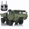 HG 8*8 Chasis 1/12 RC US Military Truck Metal Model 2.4G Radio Servo Motor P801 Gift Toys 1