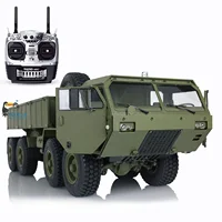 HG 8*8 Chasis 1/12 RC US Military Truck Metal Model 2.4G Radio Servo Motor P801 Gift Toys 1