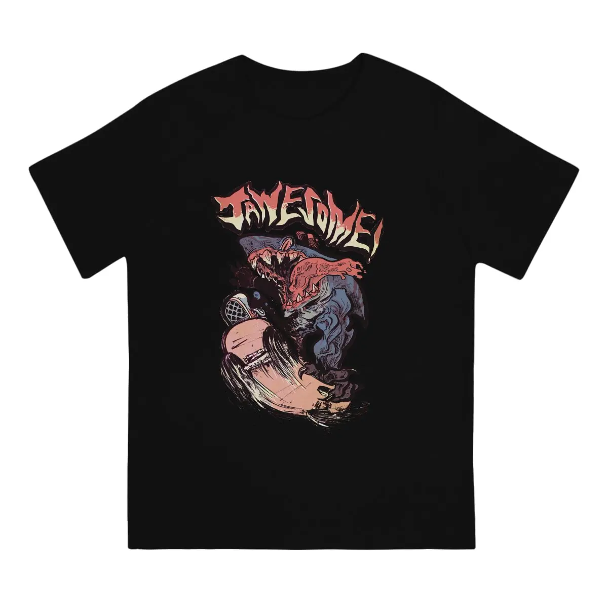 

Jawesome Classic Men T Shirt Street Sharks Jab Animated Novelty Tees Short Sleeve Round Collar T-Shirt Pure Cotton Gift Clothes