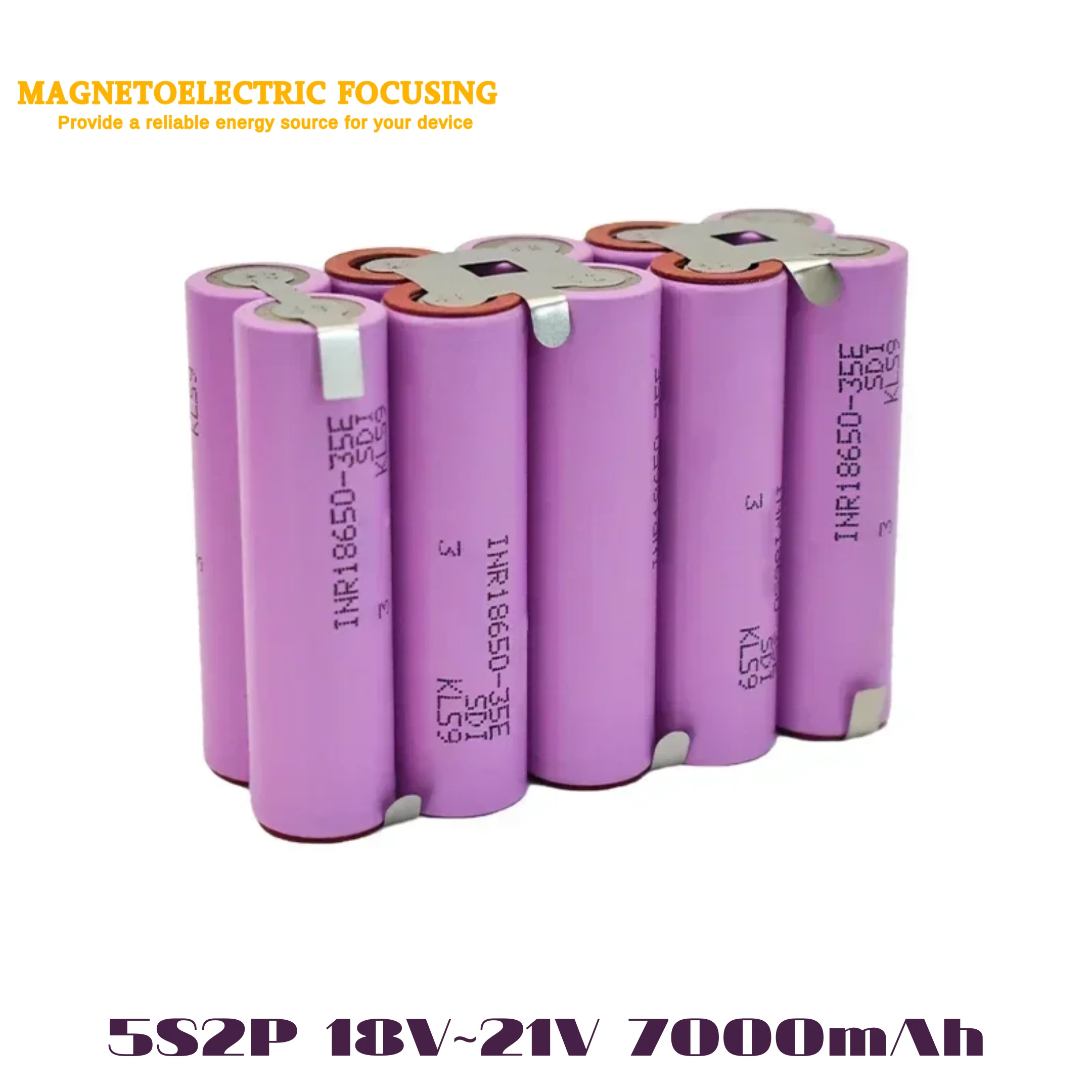 

INR18650 battery, 35e rechargeable battery pack, high capacity 3500mAh/7000mAh, suitable for tool screwdriver batteries.