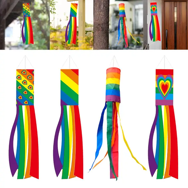 Multolor Windsock Dekorációk Megbízható Streamers Hosszú Farok Zászló - Image 6