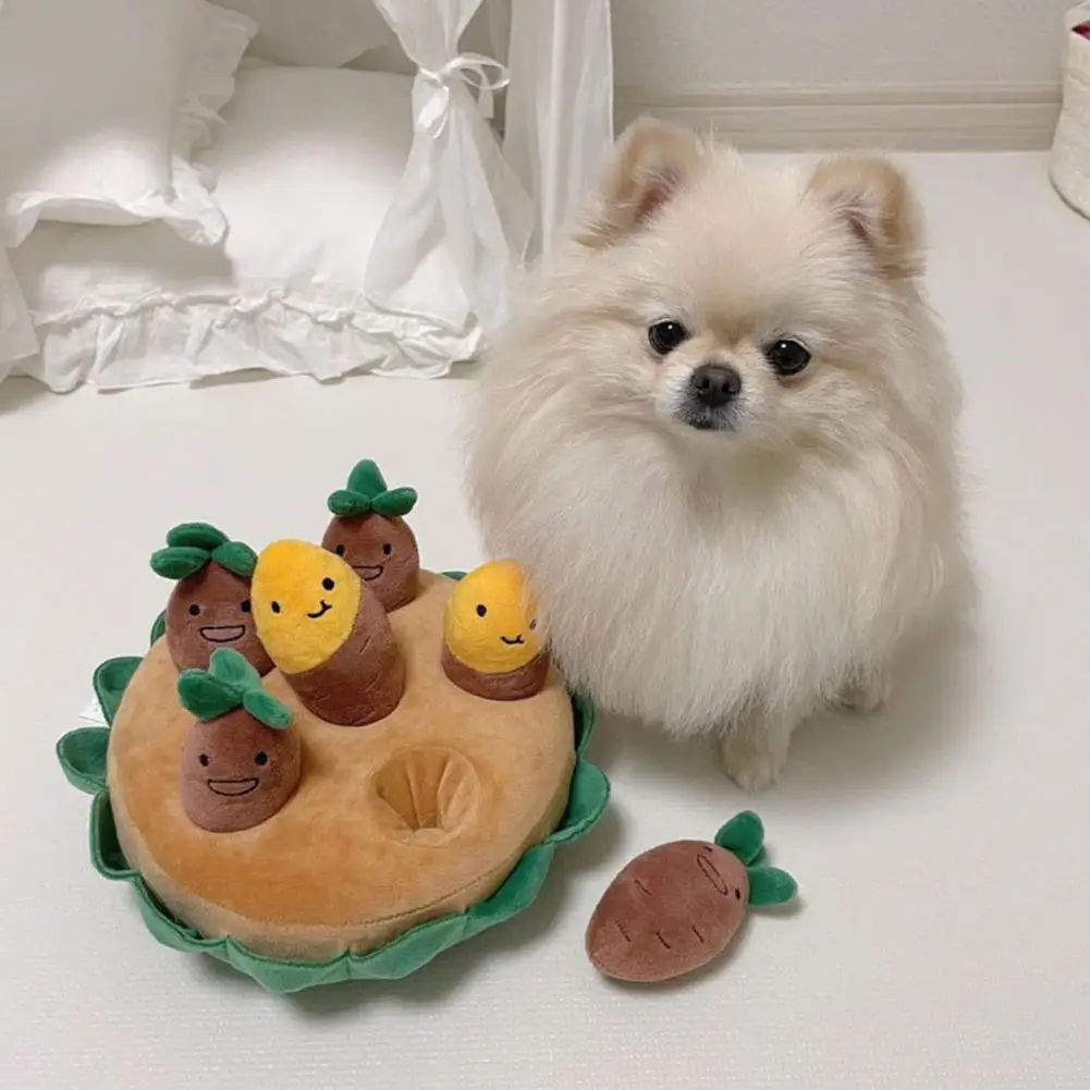 

Sound Pet Toy Sweet Potato Dog Toy Set Chew-resistant Squeaky Comfortable Cat Dog Supply for Playful Pets Durable Pet Toy
