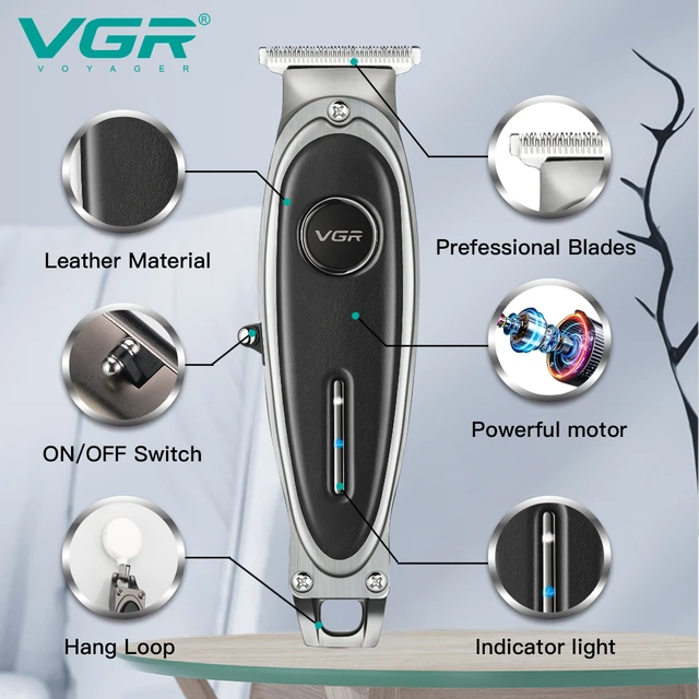 VGR tondeuse cheveux homme tondeuse homme professionnelle Tondeuse à cheveux  Électrique Machine de coupe de cheveux