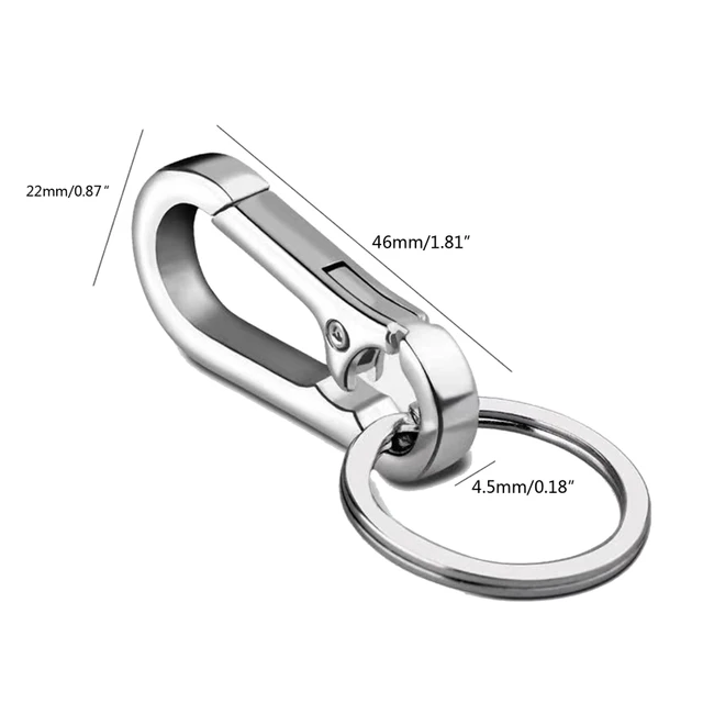 Classic Split Key Ring Stainless Steel Keychain Durable Carabiners Clips  Decoration Outdoor Applications Gifts - AliExpress