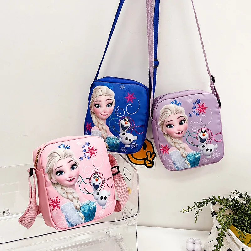

Disney frozen Kids Bag Girl Cute Princess Crossbody Bag elsa Gift Shoulder Phone Bag purses and handbags luxury designer