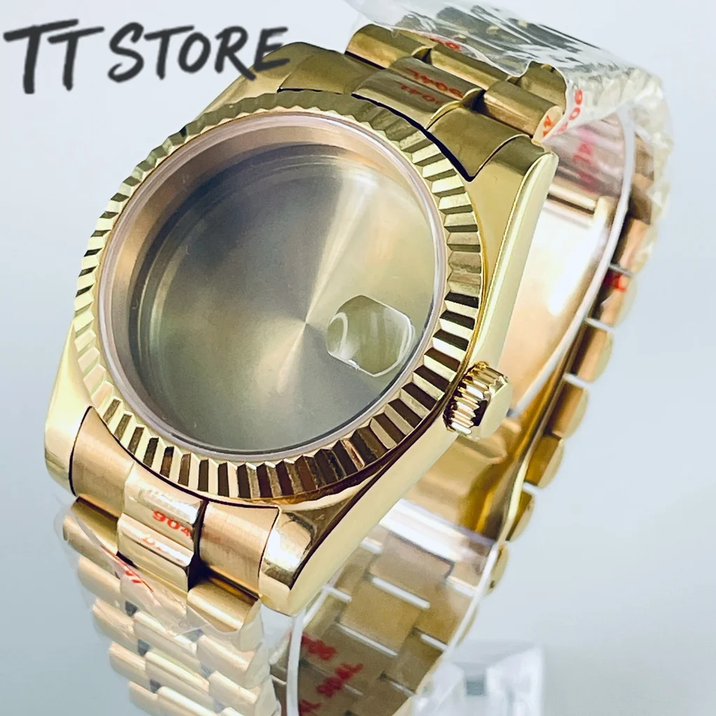 Premium Waterproof Watch Case with Sapphire Crystal - Silver, Black, Gold, and Rose Gold