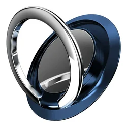 360° Rotating Magnetic Phone Ring Holder and Stand (Dark blue)