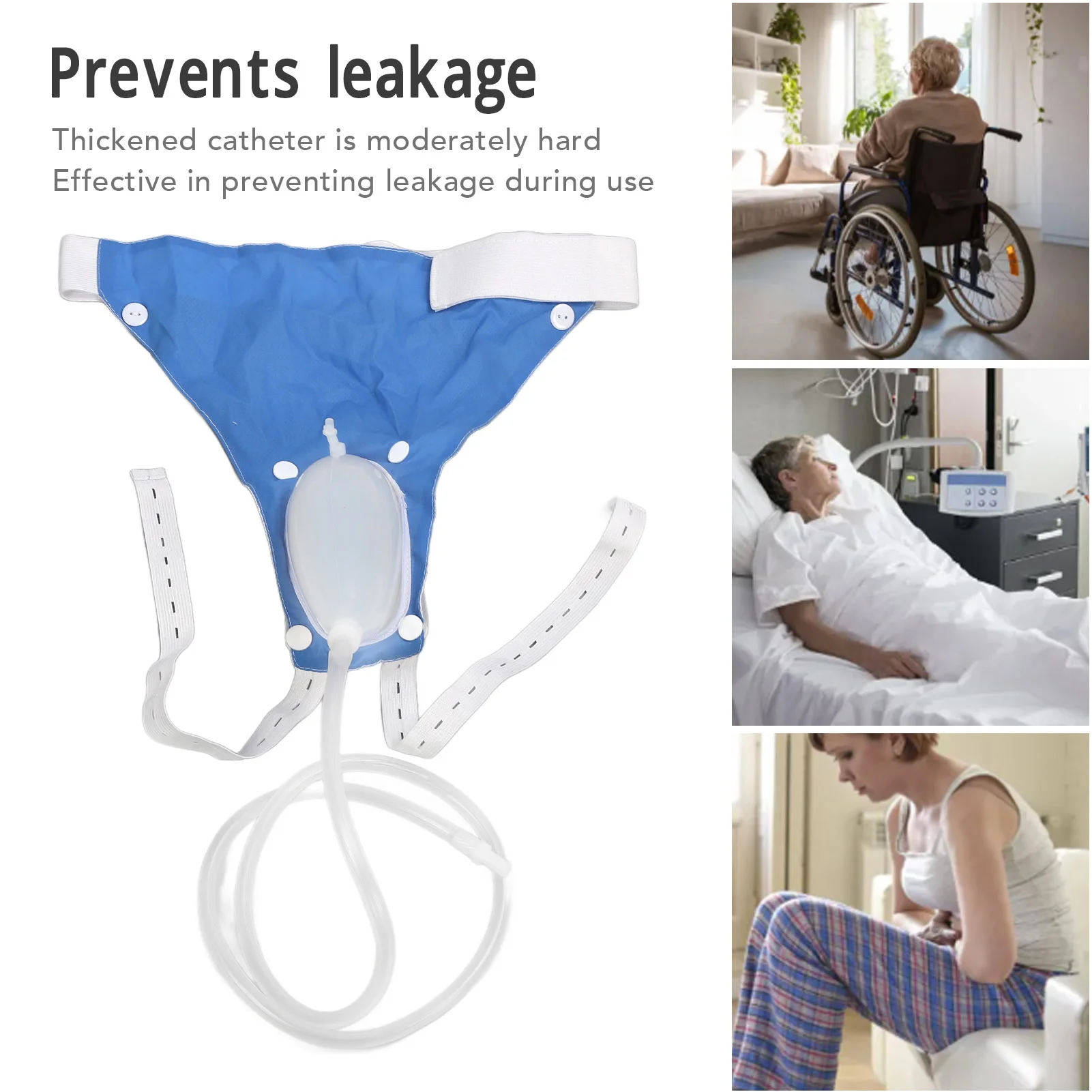 Urine Collector Multifunctional Reusable Leakage Proof Portable Wearable Silicone Urine Collection Bag for Women Urine Collector 2