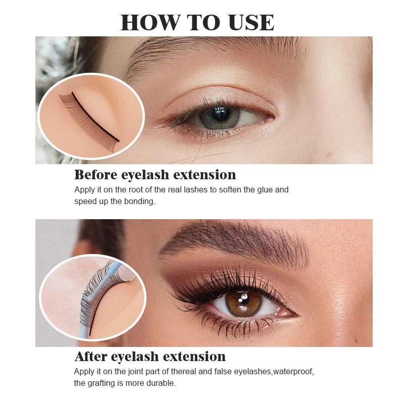 NATUHANA Lash Bonder for Eyelash Extensions Sealant Longer Retention Waterproof Oil-Proof  Super Bonder Glue Accelerator 5
