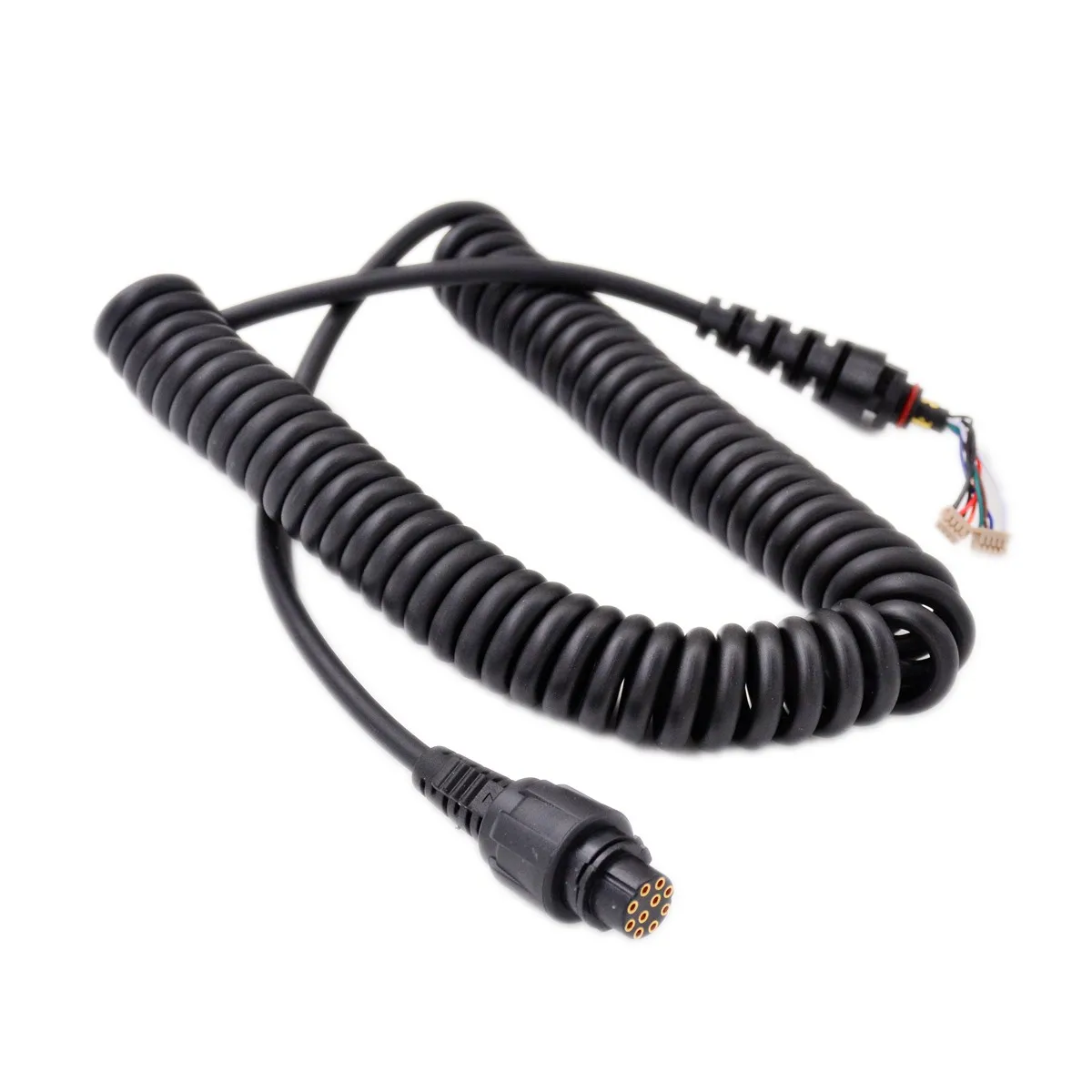 Фото SM25A1 микрофонный Удлинительный кабель 10 контактов для Hytera MD650 MD655 MD652i динамик растягивающийся пружинный шнур соединительный аксессуар №4