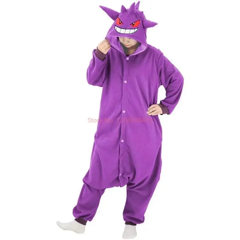 thumbnail image 5 of Versión mejorada Disfraz de Pokémon Gengar para adultos, ropa para adolescentes, Pika, Cosplay, pijama de cuerpo completo para adultos, pijama de anime navideño, 5 of 6