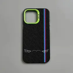 Sleek Carbon Fiber Pattern Shockproof Phone Case - Anti - Fingerprint Design - iPhone 14 Plus (AYL1)