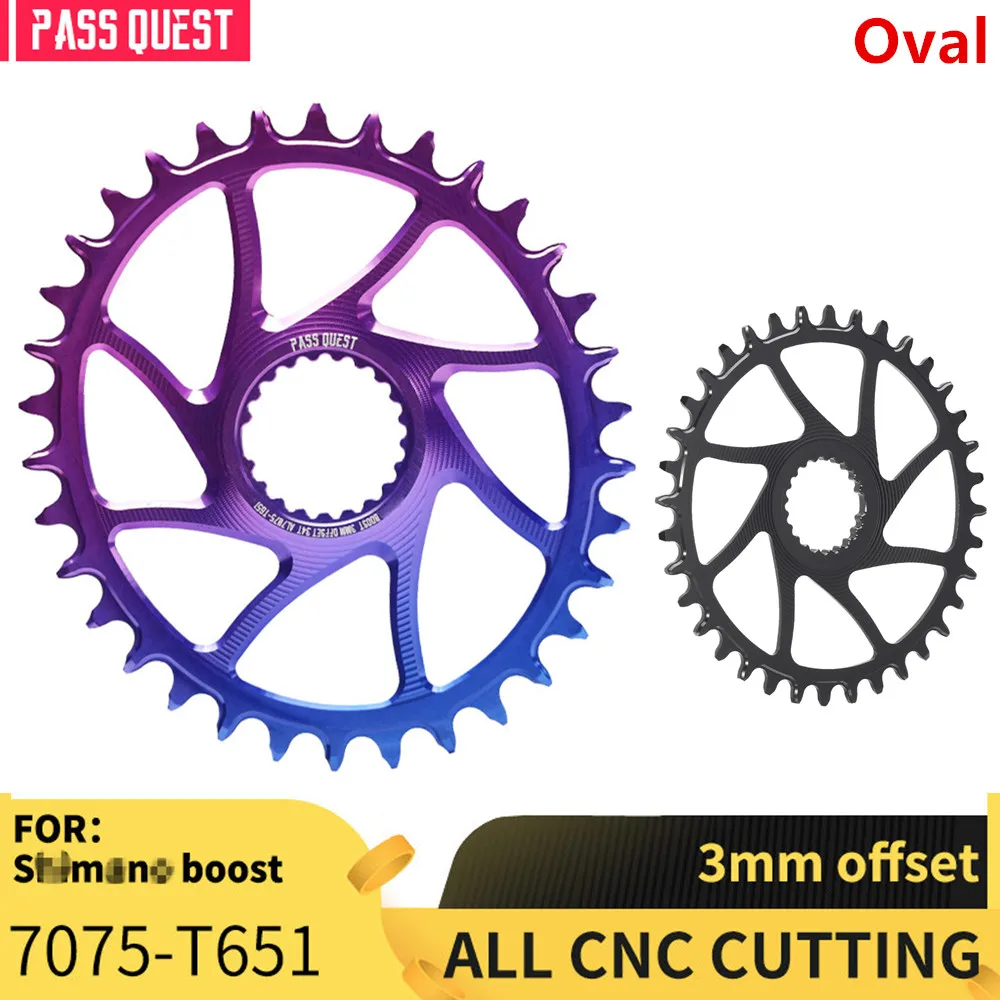 

Bike 3mm Offset Narrow Wide Chainring For M7100 M8100 M9100 10/11/12 Speed Crank 28T 32T 34T 36T 38T Oval MTB Bicycle Chainwheel