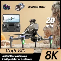2024 New V196 Pro Camera Drones 8K ESC 360° Intelligent Obstacle Avoidance 5G Picture Transmission Brushless Power Drone