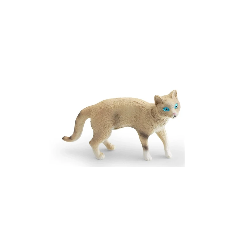 Mini realistische siamesische Katze Modell Figur Desktop Ornament Haustier Kätzchen Home Dekoration – Detail 7