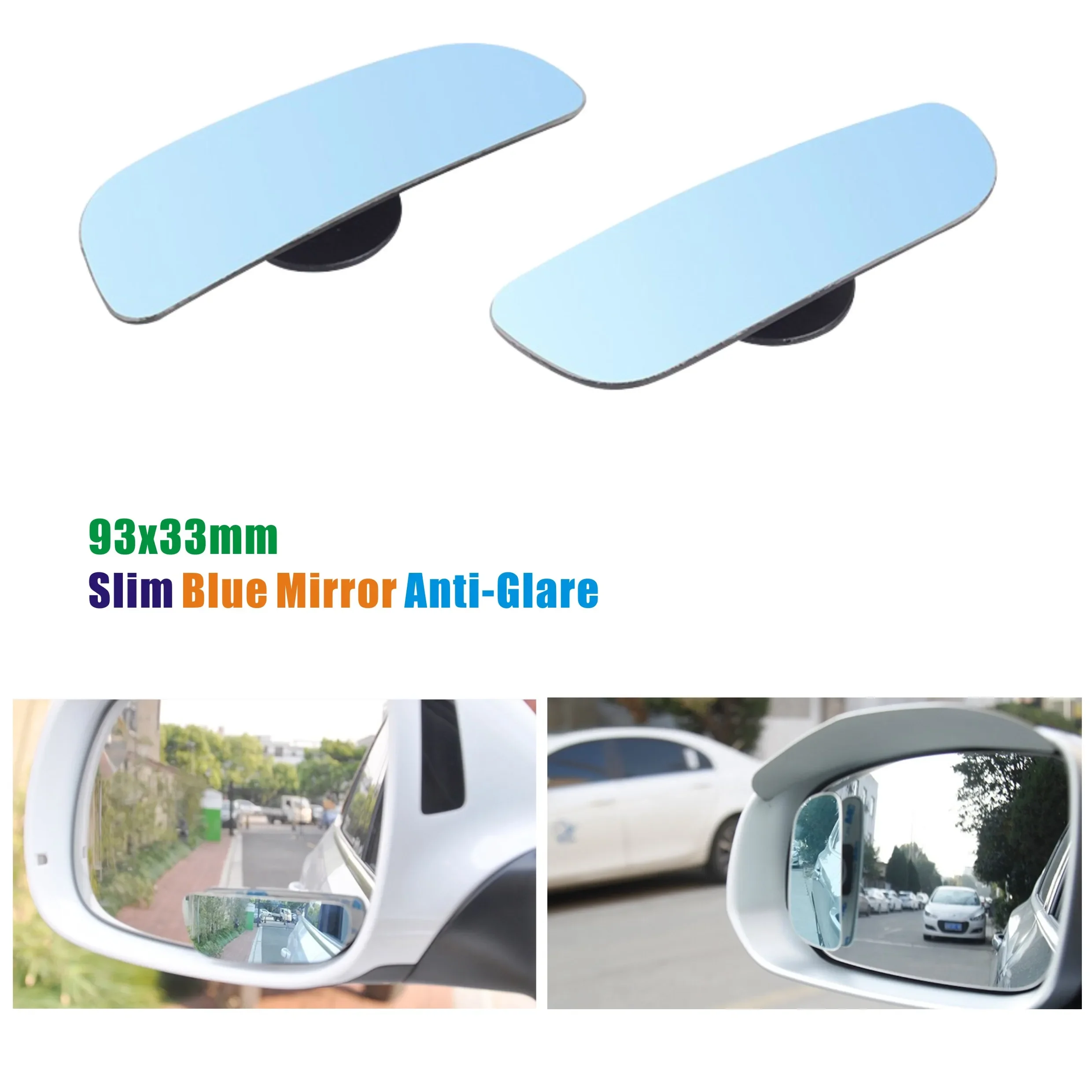 Blind spot mirror 1 Pair Blind Spot Mirror for Car Rear View Mirror Frameless Shatter Proof 2 Way Fixed Or 360 Degree Rotation