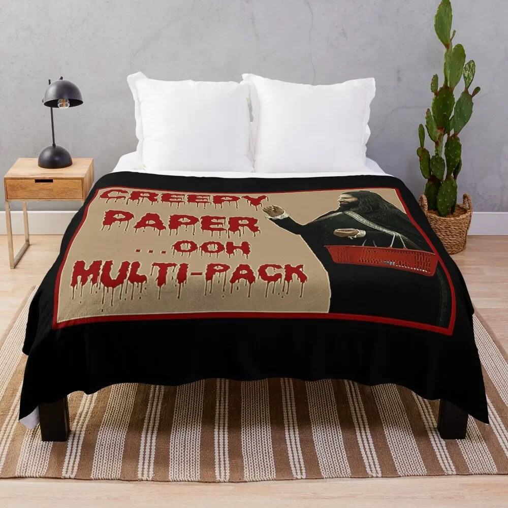 

Creepy Paper Shirt Throw Blanket Hair Blanket Warm Blanket Decorative Sofa Blankets