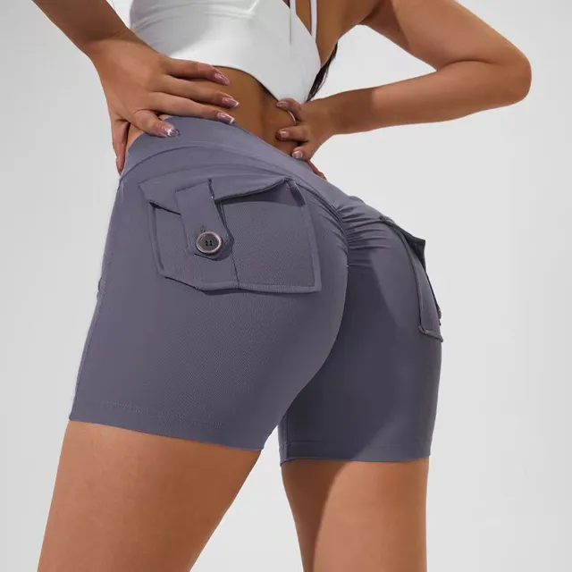 Leggings de sport 2026 pour femme avec poches, taille haute, effet push-up, pour yoga et entraînement, effet seconde peau, XP89
