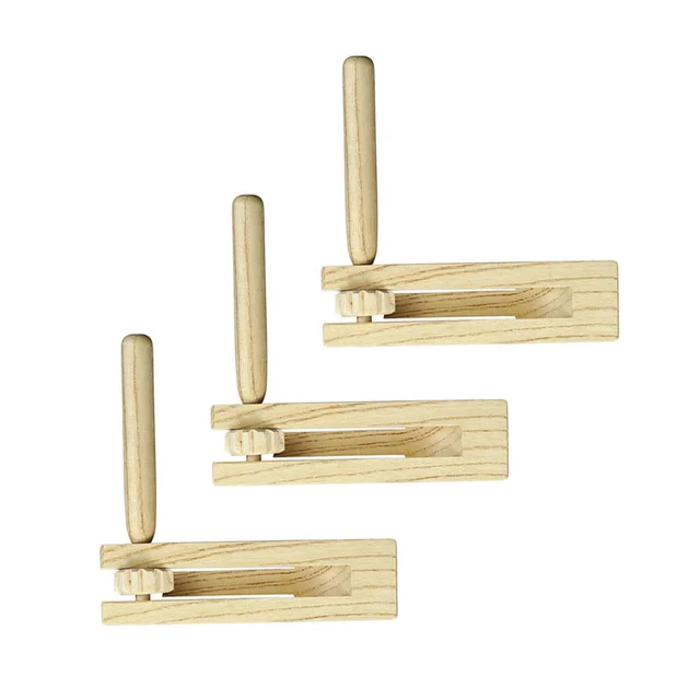 6 pcs  Educational Toys Hand Percussion for Kids Wooden Ratchet Noise Makers 3