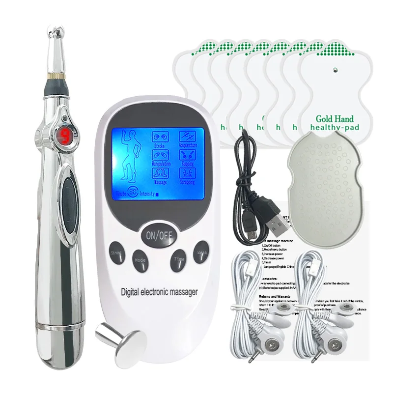 Tens Ems Unit Electroestimulador Muscular Fisioterapia Profesional Body  Massage Machine Electric Acupuncture Pen Meridian Energy - Relaxation  Treatments - AliExpress