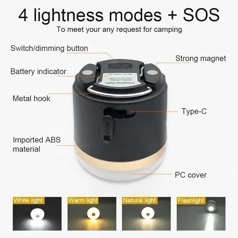 EcoFlow Camping Light Portable Power Bank 3600 mAh Power Station Light