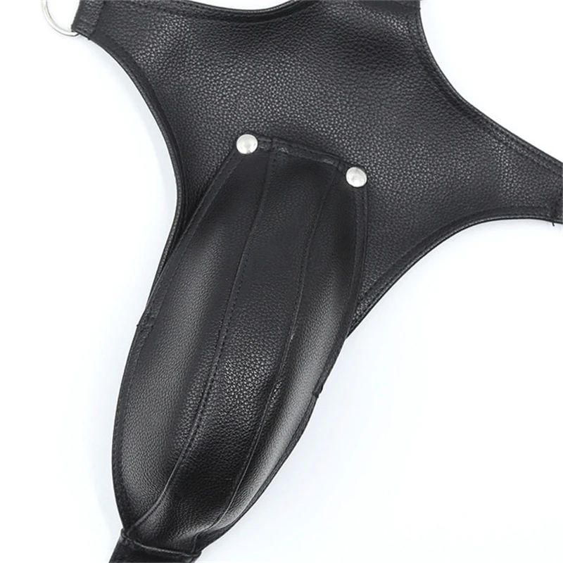 Men's Full Body Harness Open Crotch Pants Fetish Gay Lingerie Party Clubwear Crotchless Sissy Clothing