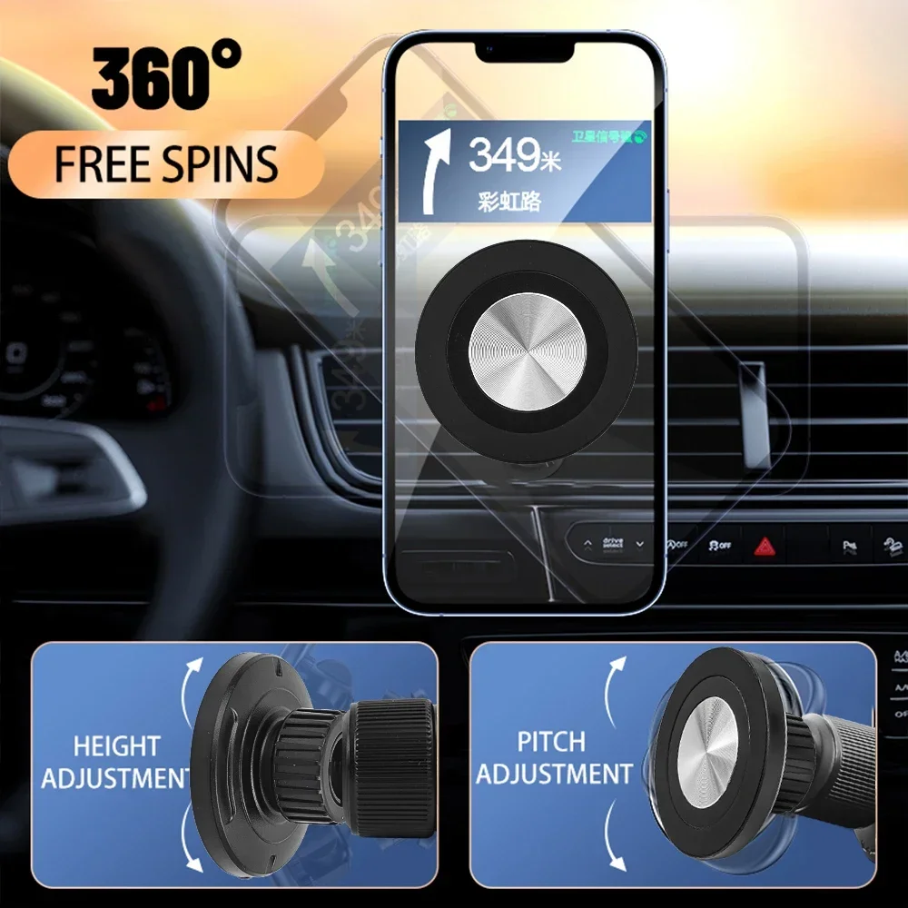 أجزاء حامل هاتف سيارة مغناطيسية ، مناسبة لقاعدة رأ...