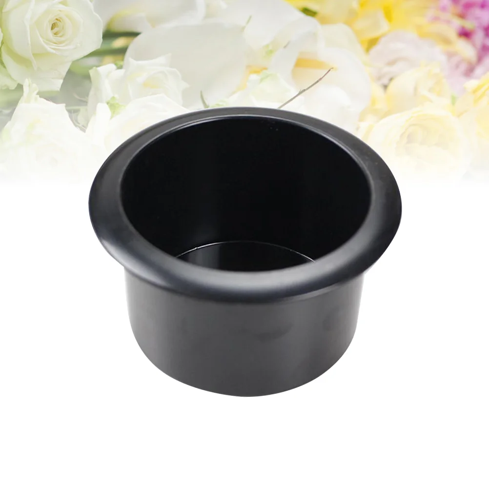 Plastic Replacement Cup Holder Insert Black Storage Cup for Sofa Recliner Car Poker Table