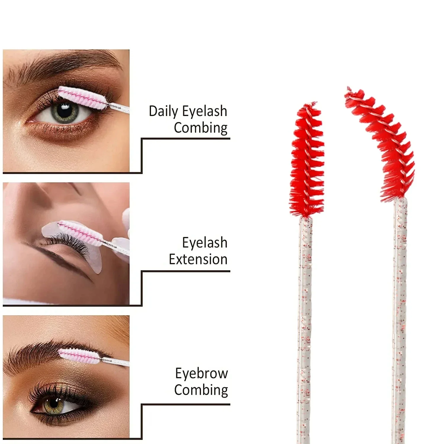 Kit estensione ciglia: ciglia a strisce, cerotti sotto gli occhi, pennello microapplicatore, supporto adesivo | Strumenti professionali all-in-one - immagine 5