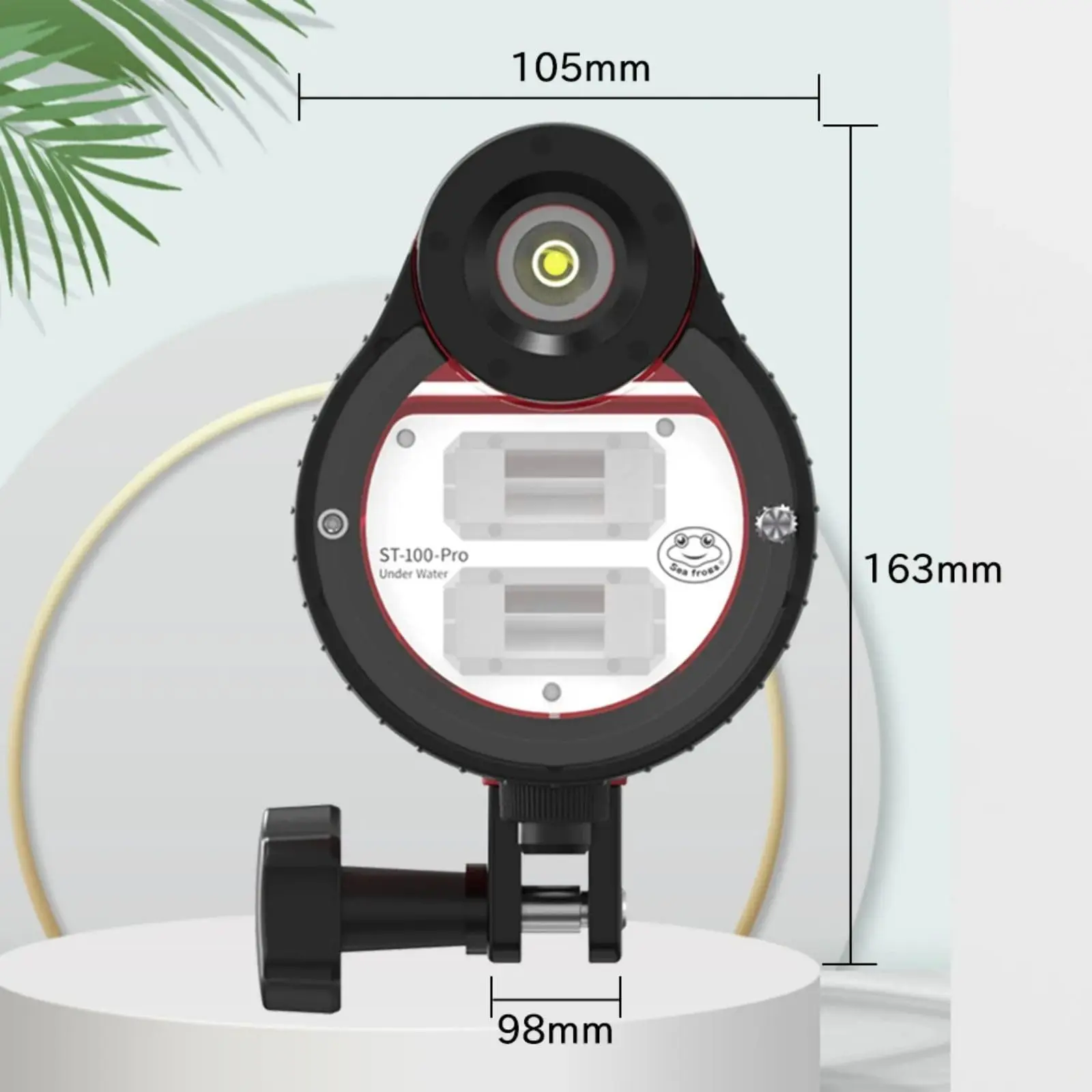 Seafrogs ST100 Pro 100m/325ft Underwater Strobe Waterproof Camera Flash Light for A6500 A6300 A7 III RX100 IV Underwater Housing