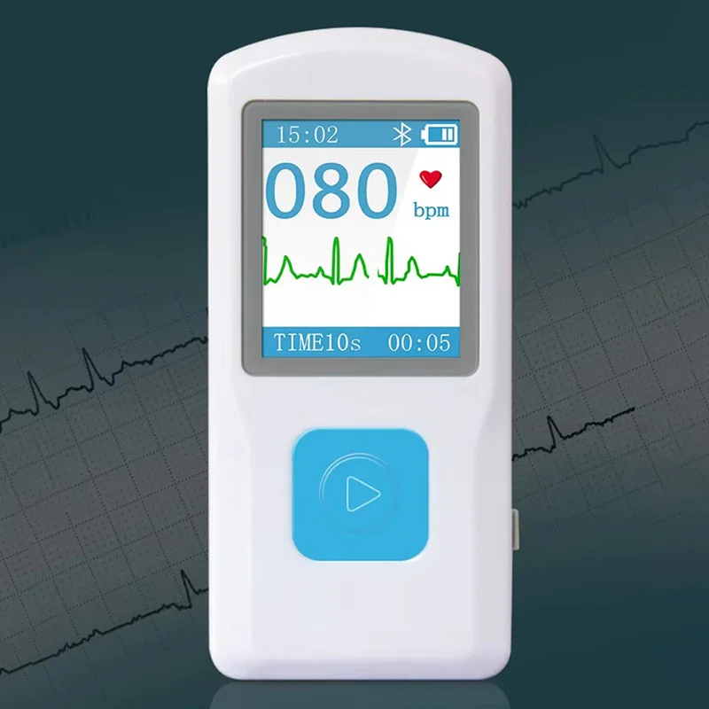 Bluetooth Portable Handheld ECG EKG Monitoring PM10 Electrocardiogram Digital Electronic Multi-functional Visual ECG Machine