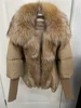 OFTBUY  Winter Jacket Women duck down Parka Real Fox Raccoon Fur Collar Hooded Thick Warm Streetwear Outerwear Natural Fur Coat 1
