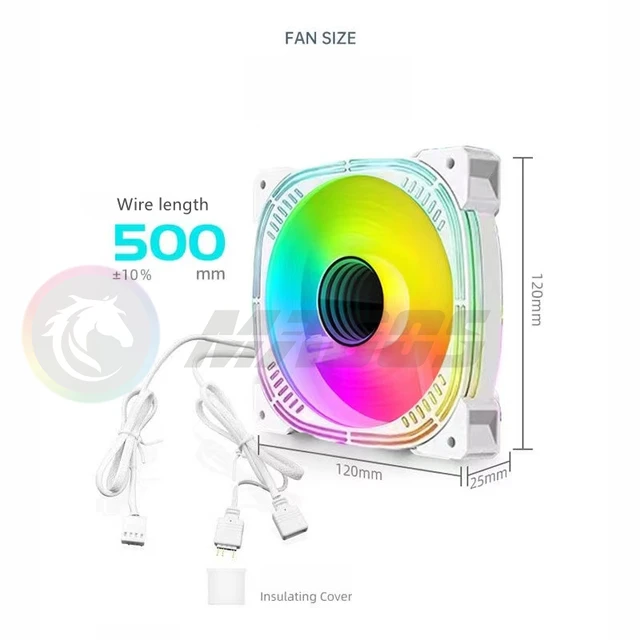 강력한 환풍, 조용한 작동, 멋진 RGB 조명으로 PC를 멋지게 꾸미는 Flying Elephant ARGB + PWM 사일런트 환풍기