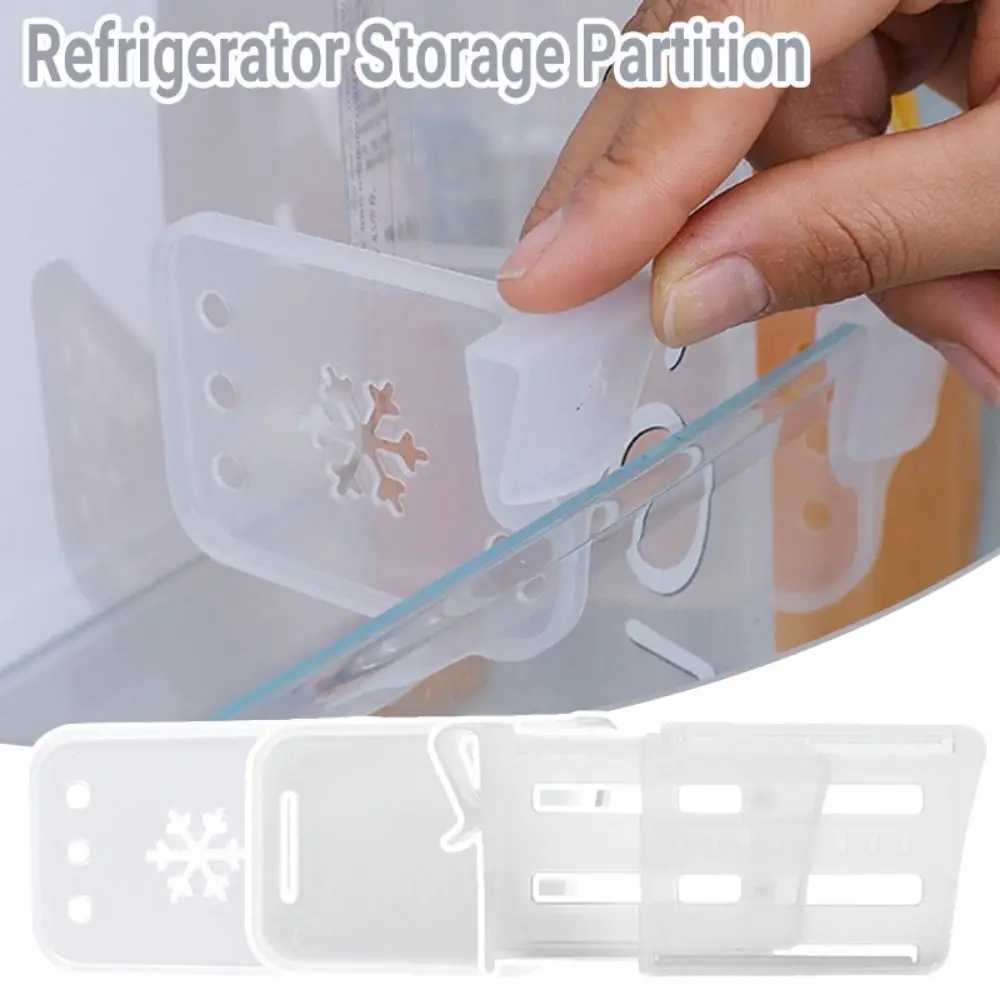 Plastic Refrigerator Partition Board Storage Shelf Organizer