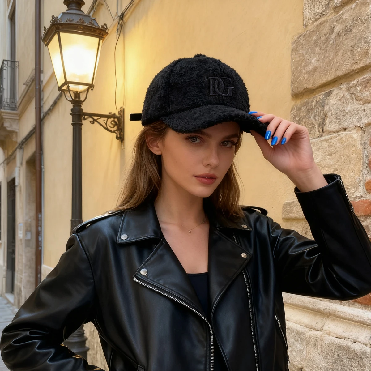 Men's Hat for Autumn and Winter 2025, New Lamb Wool Baseball Cap for Women, Fleece-Lined, Thickened, Warm, Face-Slimming Duckbill Cap for Students