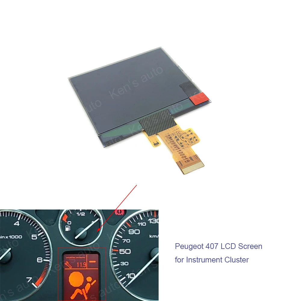 Instrument Cluster LCD Screen Display Dashboard Display Pixel Repair For Peugeot 407 407SW HDI Couple lcd display touch screen display instrument cluster display