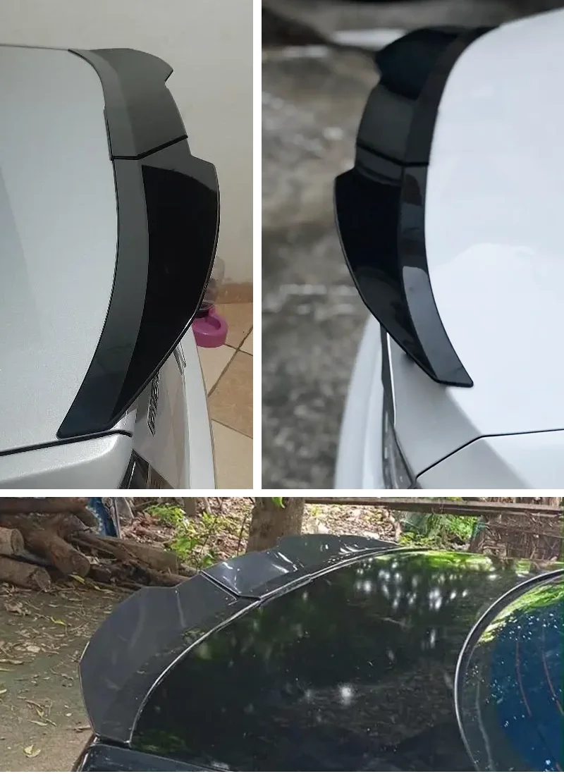 Neuer Universeller 3-teiliger Heckspoiler für Limousinen, 117-127cm Verstellbarer DIY-Heckflügel, Auto-Zubehör – Detail 3