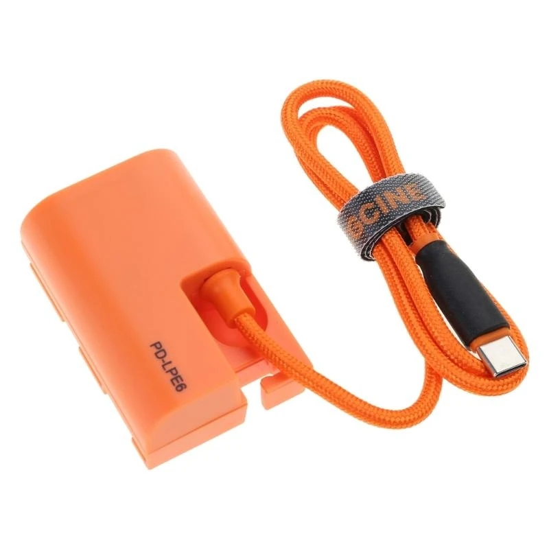 Y1AE USB C Input 9V3A LPE6 Battery for R5 80D Enjoy Continuous Power Supply