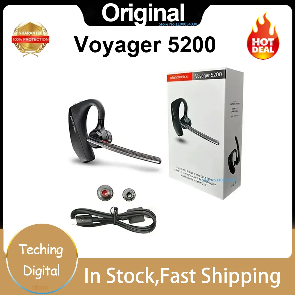 【Poly】Voyager 5200 Bluetooth ワイヤレスヘッドセット Amazon.co.jp: 【国内正規品】 PLANTRONICS Poly（ポリー