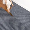 3/4M Solid Color Stripe Carpet Non-Slip Self-Adhesive Floor Tiles Protect Mat Reusable Removable Carpet Kitchen Home Stair Mat 2