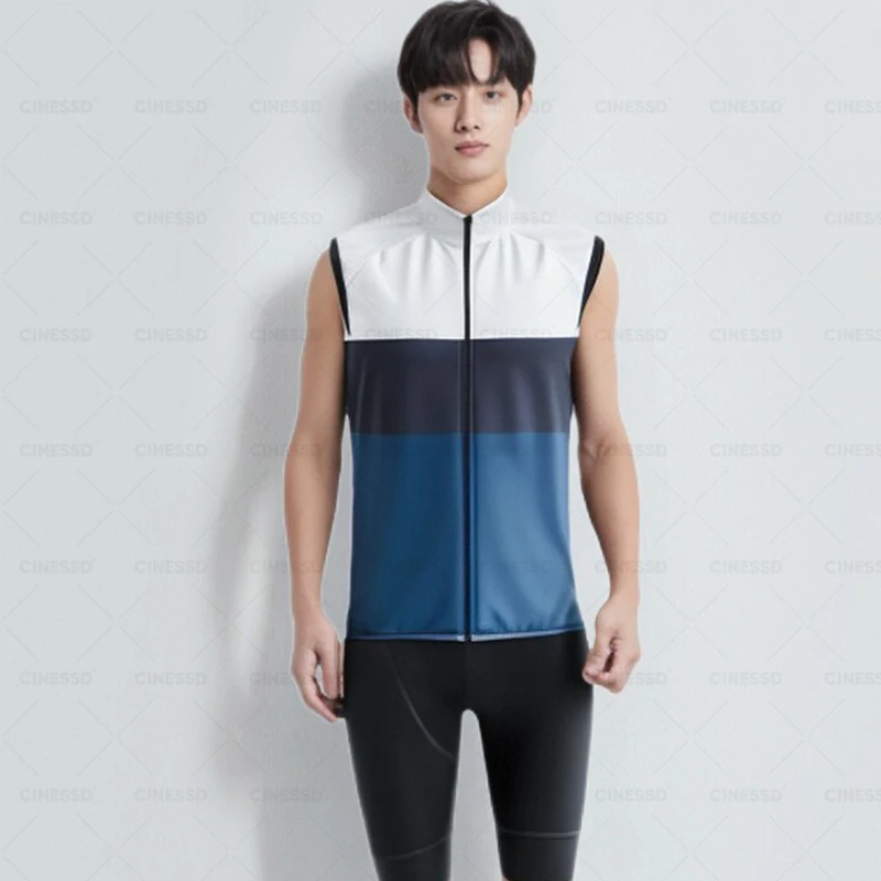 Men Cycle lightweight Windproof cycling gilet Sleeveless Bike
