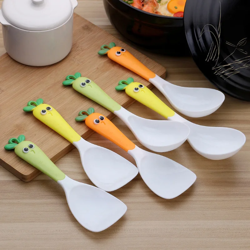 

Rice cooker rice spoon non-stick rice plastic rice spoon seat rice cooker rice shovel porridge spoon household rice spoon rack