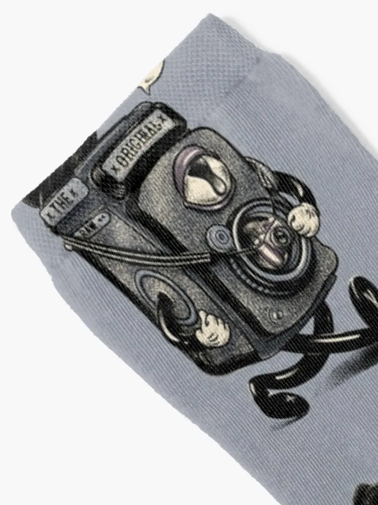 Shoot RAW - Time Traveler Old Fashioned Film Camera | Never too Old to Rock | Kids Mask | Backpack | Whimsical Old Cartoon Socks
