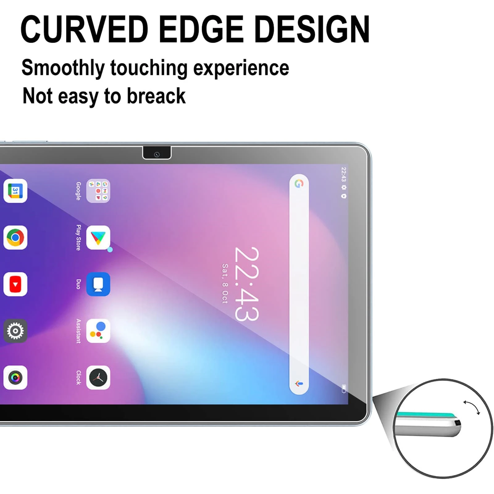 Screen Protector for Blackview Tab 7 WiFi 10.1 inch 2023 HD 9H Hardness Anti-Scratch Tempered Glass for Blackview Tab 8 WiFi 5