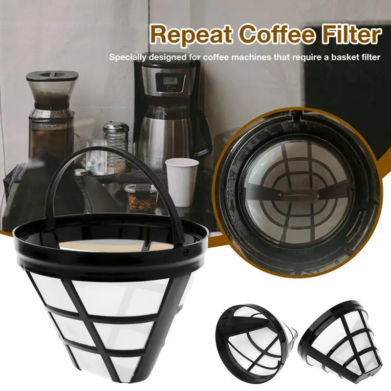123PcsReusableCoffeeMakerBasketFilterFitReplacementNinja