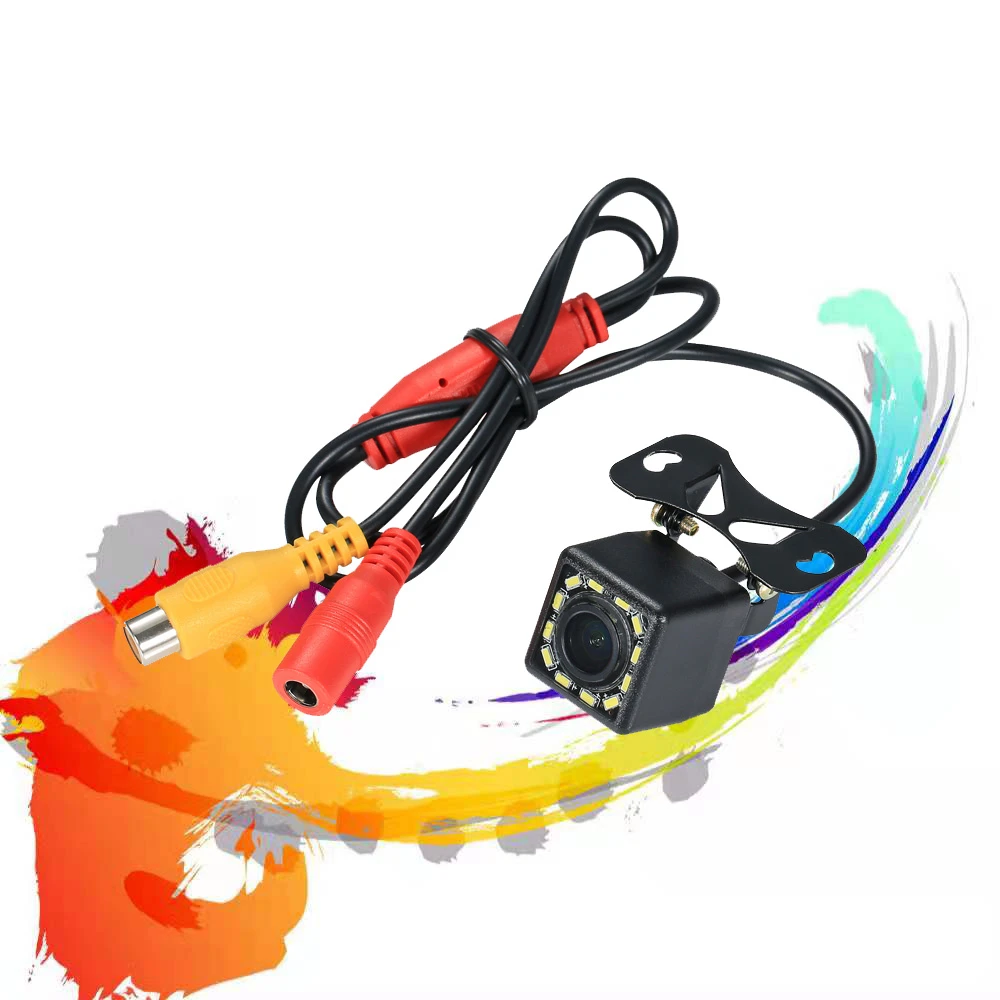 Car Backup Camera 4 8 12 Led Light Night Vision Car Parking Rear View