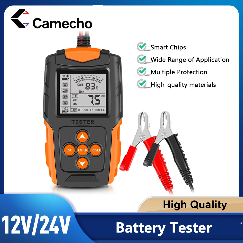 12V 24V Auto Batterie Analysator Diagnose Werkzeuge CCA Interne Widerstand Tester Lade Scanner Digitale Batterie Tester Kapazität