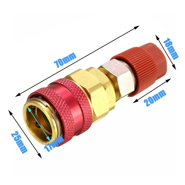 Klimaanlage Anschluss 2 Stück R134a Adapter Set - 1/4 Zoll