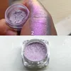 Lightweight Holographic Eyeshadow Powder, Color Gradient Glitter Eyeshadow Highlighter Chrome High Pigmented Chameleon Eyeshadow 2