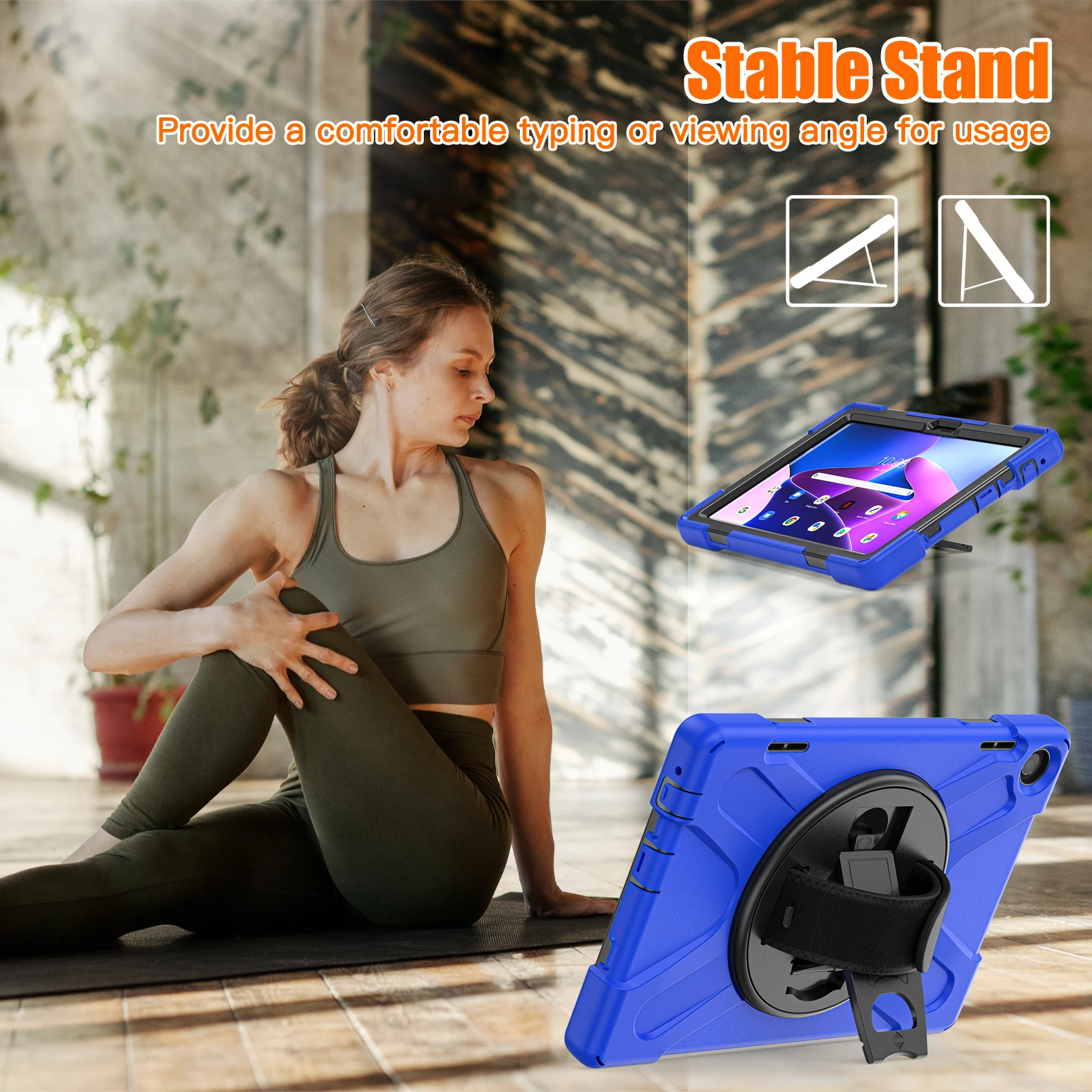 Durable Tablet Case with Hand & Shoulder Strap